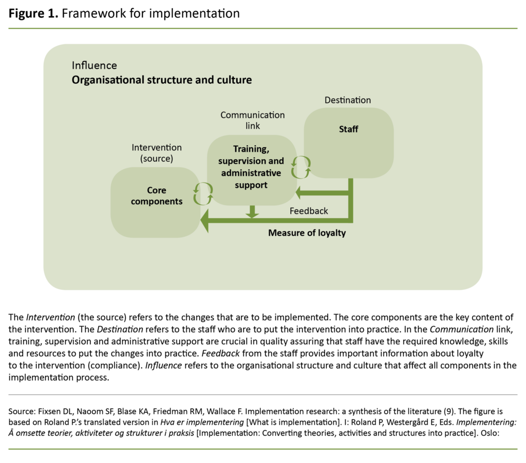 Figure 1. Framework for implementation