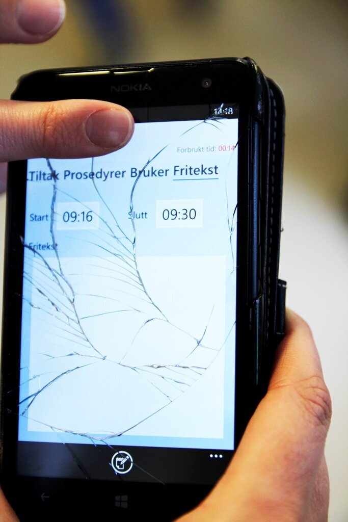 Bildet viser en PDA