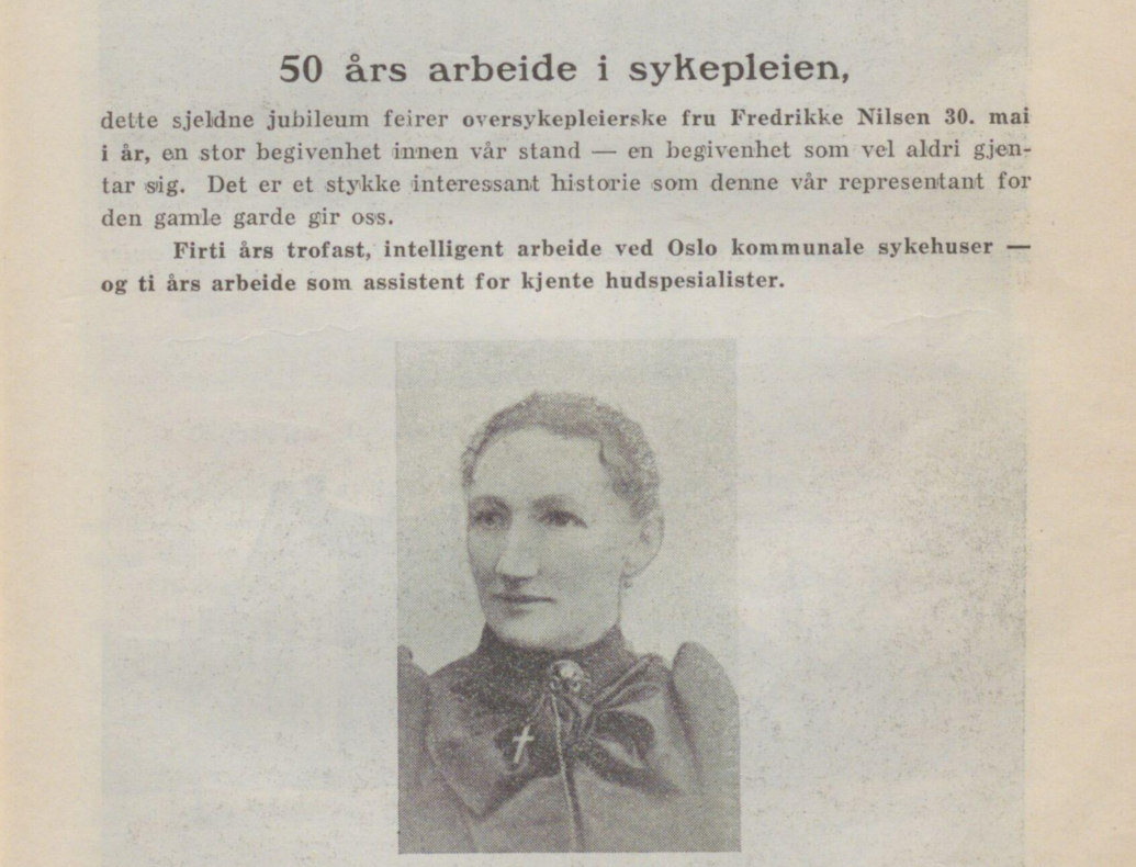 Faksimile Sykepleien 1932