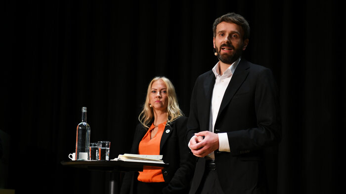 Bildet viser Lill Sverresdatter Larsen og Jan Christian Vestre