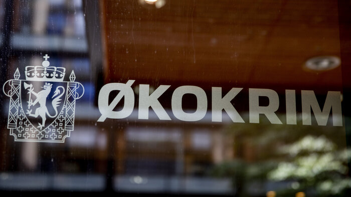 Bildet viser et skilt som det står Økokrim på
