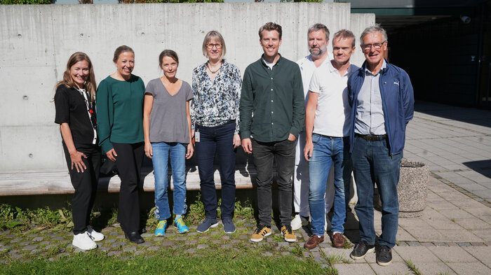 Bildet viser forskningsteam fra St. Olavs