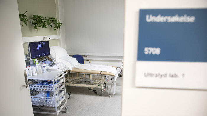 bilde av undersøkelsesrom for ultralyd
