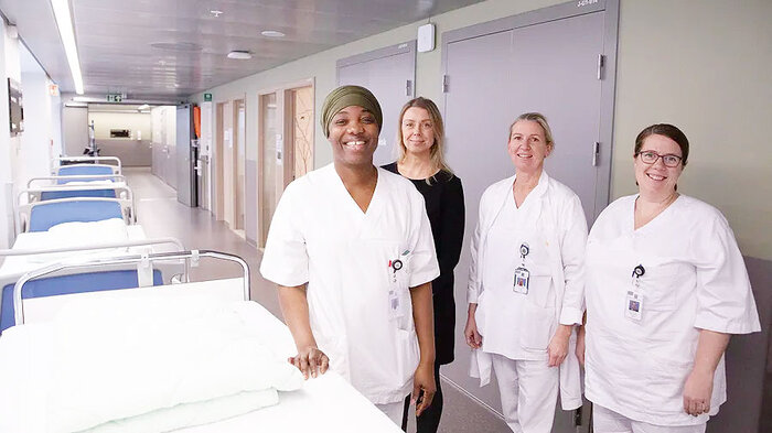 bilde av ansatte på vestfold sykehus