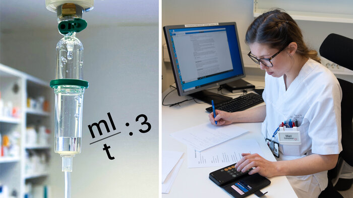 Bildet viser Mari Mangen ved Skien Helsehus