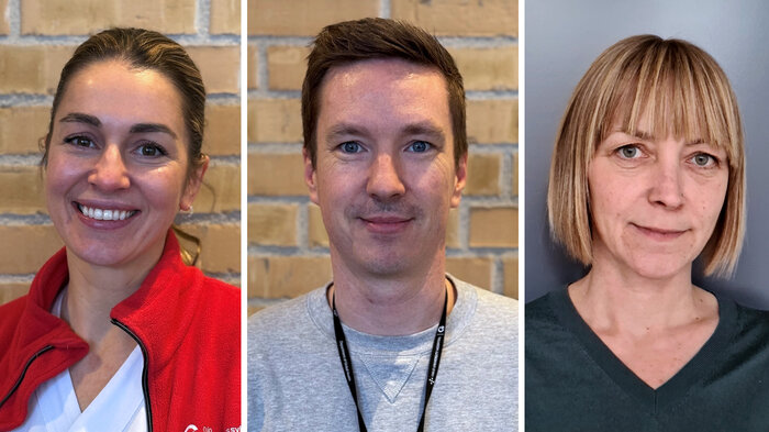 Bildet viser Signe Jordet Jervell, Håvard Vangdal og Stine Engebretsen.