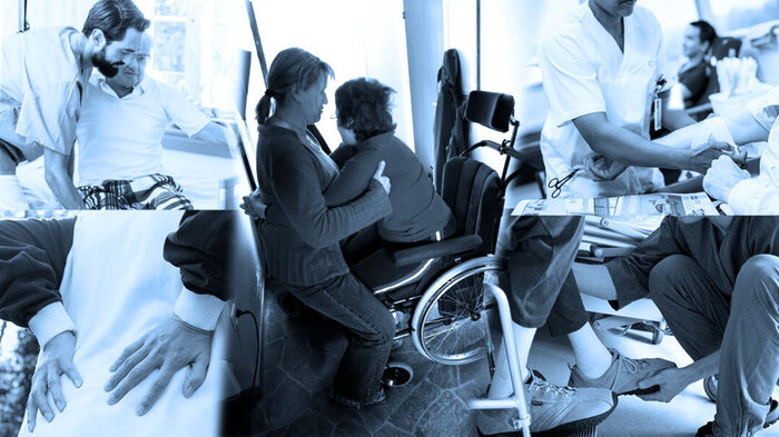 Bilde av sykepleiere med tunge løft