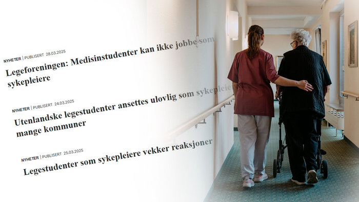 bilde av pasient og pleier