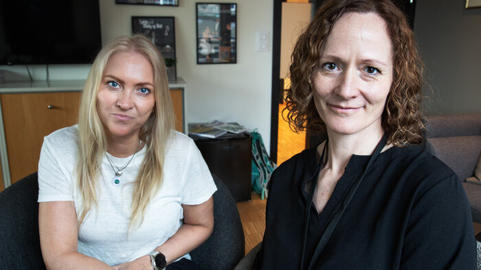 Bildet viser Lill Sverresdatter Larsen og Gro Lillebø