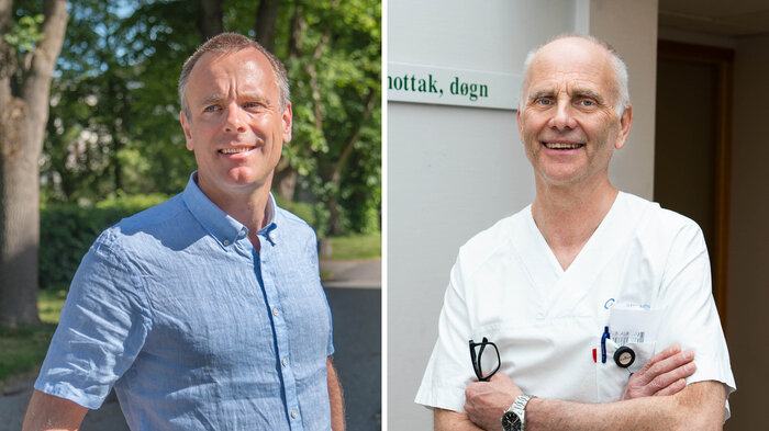 bildet viser Espen Gade Rolland og Carl Aamodt