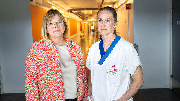 bildet viser Linda Jørgensen og Else Ekvoll