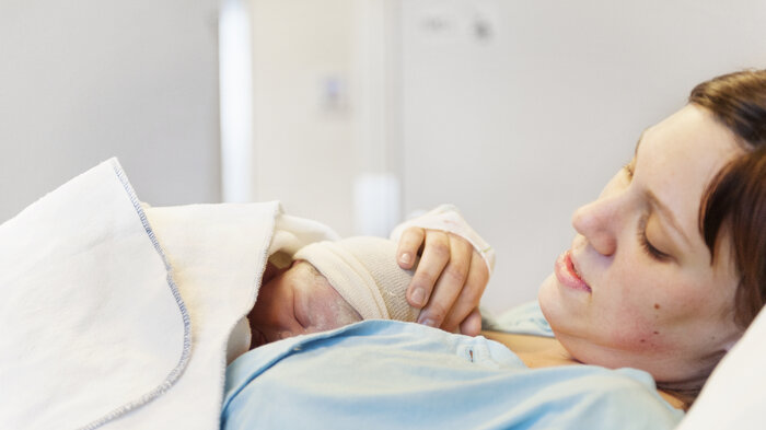 Bildet viser nyfødt baby. Bildet viser nyfødt baby.