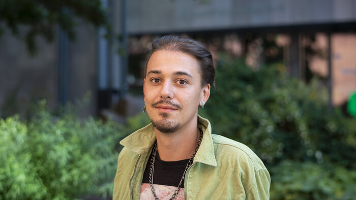 Bildet viser Simon Fritzman Laamiri.