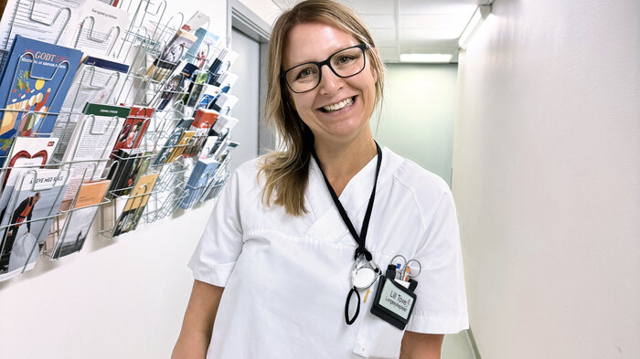 Bildet viser lungesykepleier Lill Tove Brattbakk