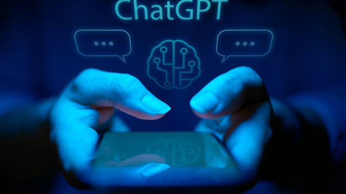 Bildet viser en illustrasjon av Chat-GPT