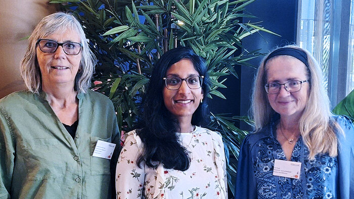 bildet viser tre forfattere