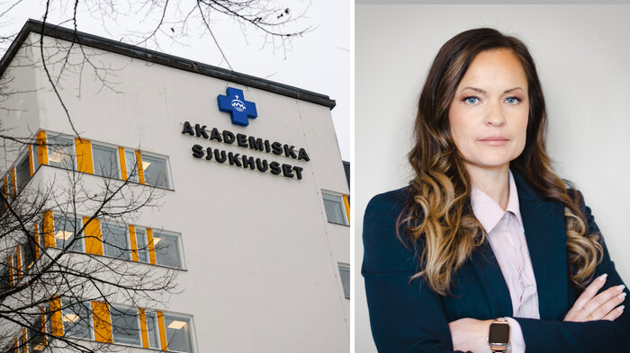 Angelica Dipeders og Akademiska sjukhuset bildet viser Angelica Dipeders og Akademiska sjukhuset