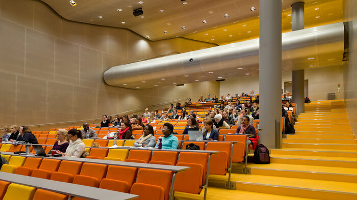 bilde fra oslomets forelesningssal i pilestredet i oslo