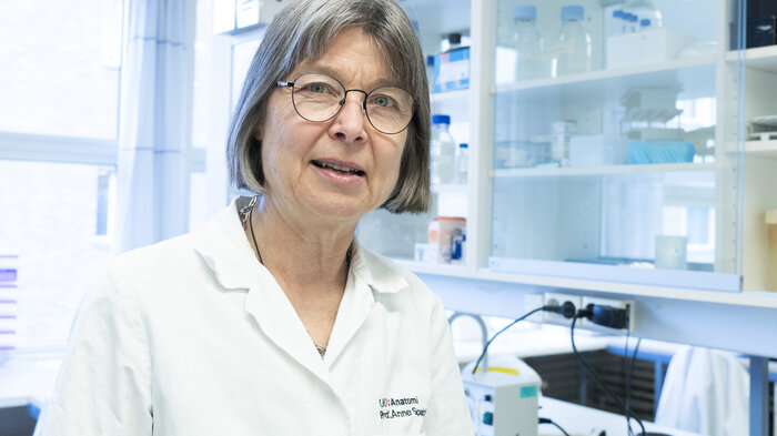 Bildet viser immunolog Anne Spurkland. 