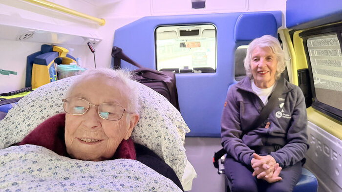 bilde av marta dortea møllerup bernssen og sykepleier Gunvor Engtrø