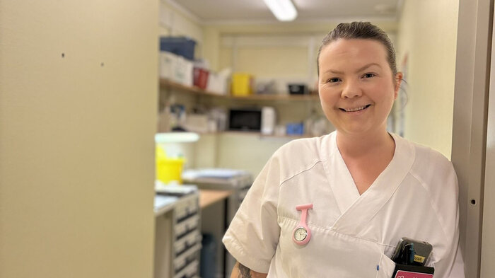 Bildet viser sykepleier Lisa Marie Ness Klungland.
