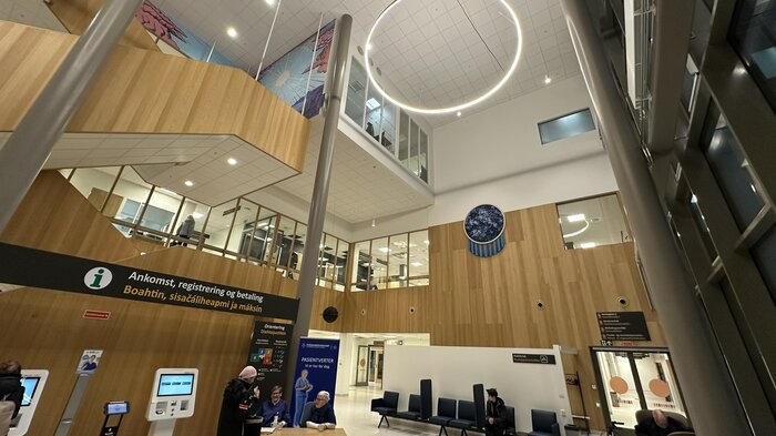 bilde fra sykehuset i hammerfest inngangspartiet