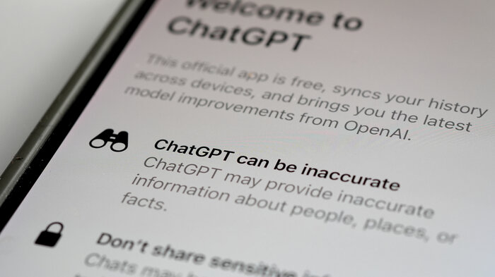 Bildet viser ChatGPT-appen.