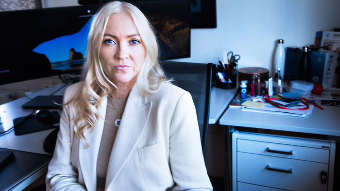 Bildet viser NSF-leder Lill Sverresdatter Larsen