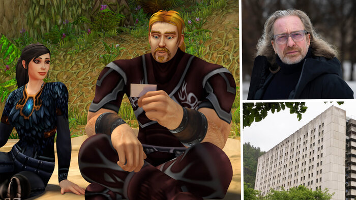 Bildet viser illustrasjon fra Ibelin, Regisør Morten Tyldum og gamle Drammen sykehus