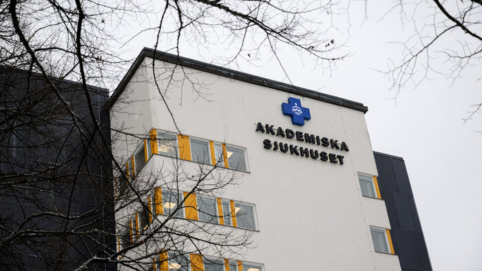 Bildet viser Akademiska sjukhuset i Uppsala.