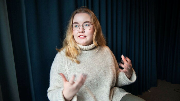 bildet viser studentleder Henriette Karlsen Brenna