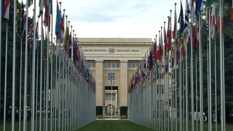 Bildet viser FN-bygget i Geneve