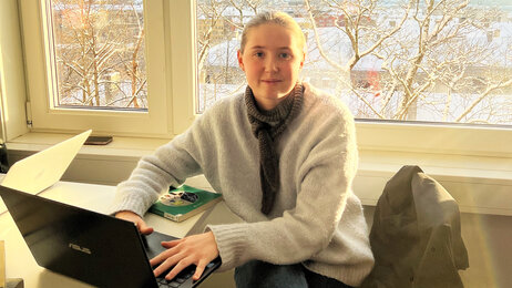 Bildet viser praksisstudent Stella Braathen-Reif.