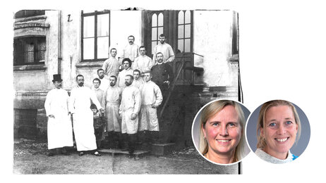 Bildet fra 1895 av mannlige sykepleiere