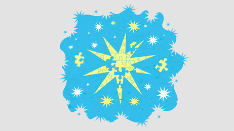 Illustrasjonen viser en julestjerne.