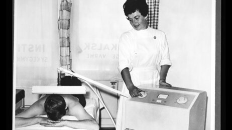 Bilde av røntgensykepleier i 1966
