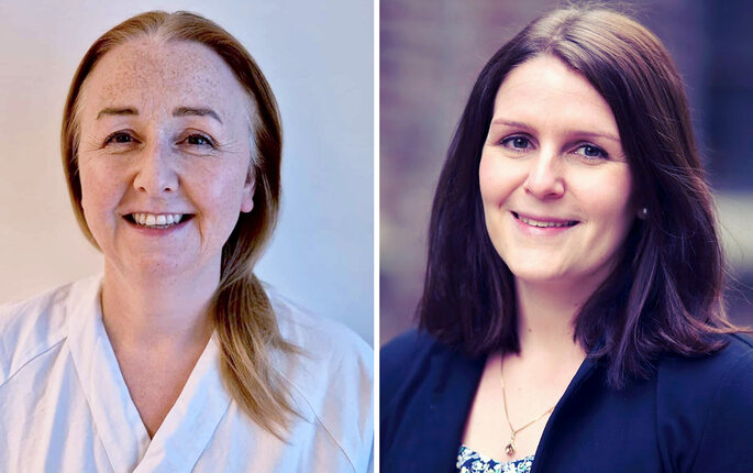 Bilde av Marit Bjerkås og Hilde Kristin Refvik Riise