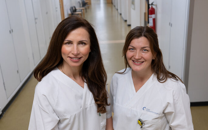 Denisa Velic og Ingvild Hestnes bildet viser Denisa Velic og Ingvild Hestnes