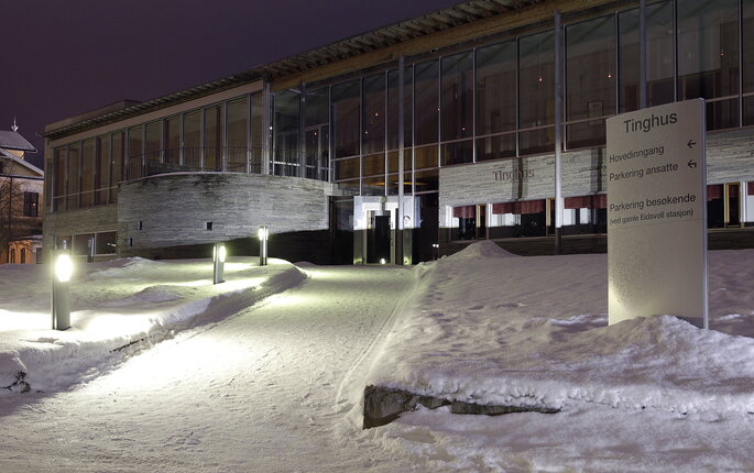 Bildet viser tingretten i Eidsvoll Bildet viser tingretten i Eidsvoll