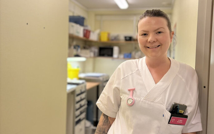 Bildet viser sykepleier Lisa Marie Ness Klungland.