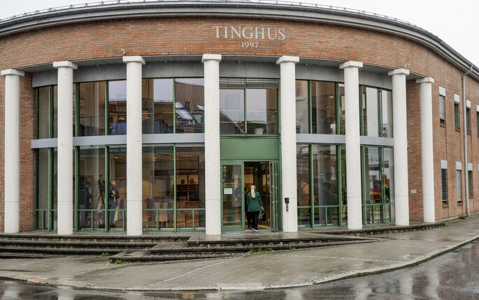 Bildet viser Søndre Østfold tingrett i Sarpsborg.