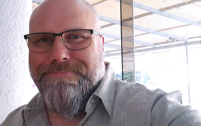 Bildet viser en selfie tatt av Ole Bernt Vilmar-Wang