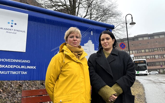 bilde av Det er svært viktig at de ansBilde av Signelill Møklegård Pihl og Kimia Mokri Thun, begge NSF-tillitsvalgte