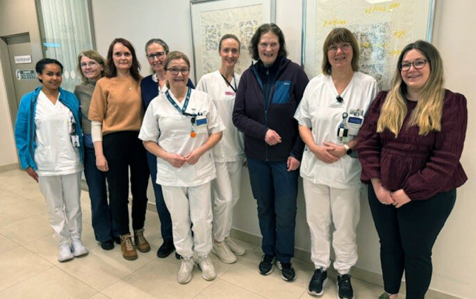 Bilde av sykepleiere fra Aukra