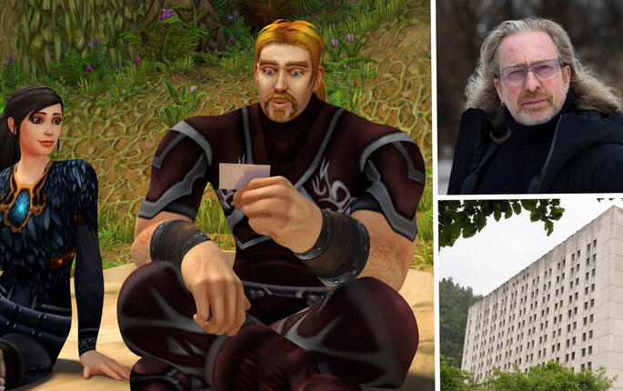 Bildet viser illustrasjon fra Ibelin, Regisør Morten Tyldum og gamle Drammen sykehus