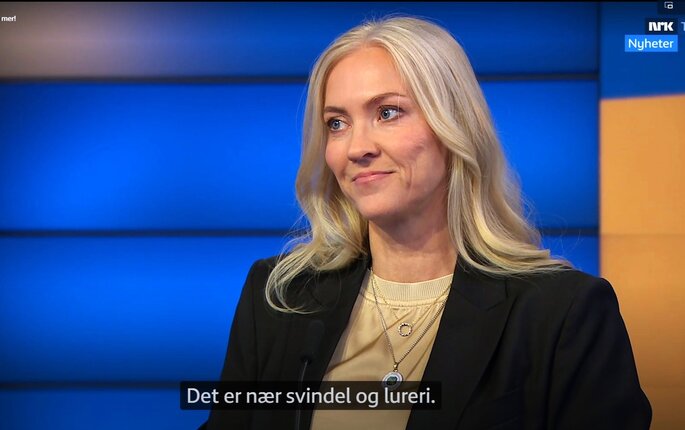 bildet viser Lill Sverresdatter Larsen på Debatten