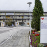 Bildet viser inngangen ved Moss sykehus