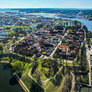 Flyfoto av gamlebyen i Fredrikstad