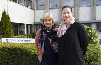 bildet viser Liv Tjelta og Susanne Kleppa