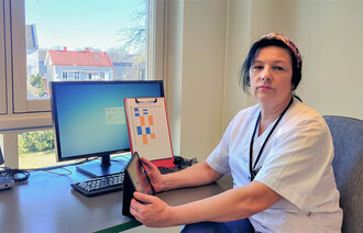 Sunita Grizovic ved Strømsø bo- og servicesenter